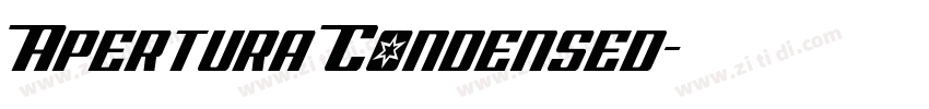 Apertura Condensed字体转换
